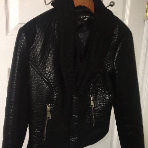Bebe Pleather Jacket - Picture 3 of 5